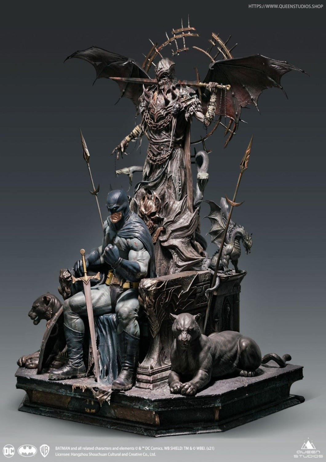 Batman on throne statue for deals sale