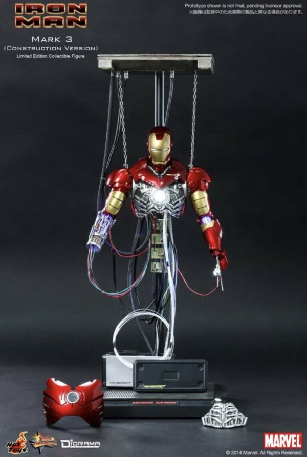 HOT TOYS MARVEL IRON MAN: IRON MAN MARK III (CONSTRUCTION VERSION) - DS003 - Anotoys Collectibles