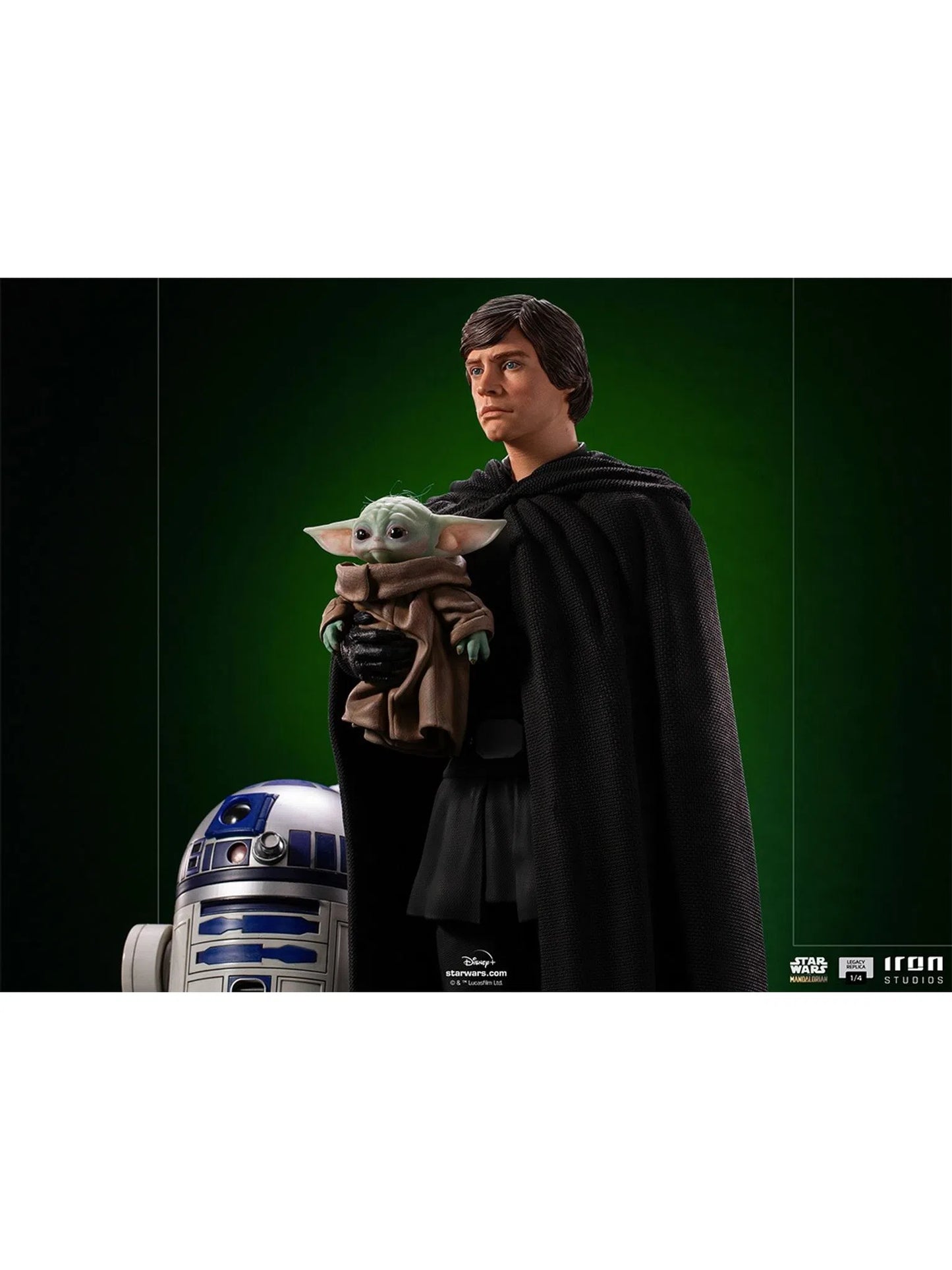IRON STUDIOS  LUKE SKYWALKER, R2-D2 AND GROGU LEGACY REPLICA 1/4 - LUCSWR49321-14 - Anotoys Collectibles