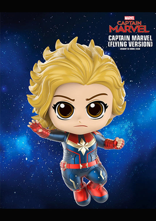 COSBABY CAPTAIN MARVEL (FLYING VERSION) BOBBLE-HEAD - COSB542 - Anotoys Collectibles