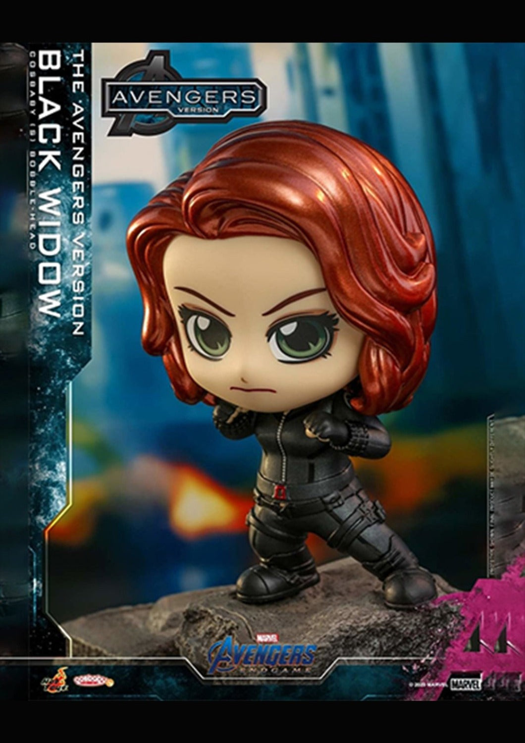 COSBABY AVENGERS ENDGAME BLACK WIDOW BOBBLE-HEAD - COSB784