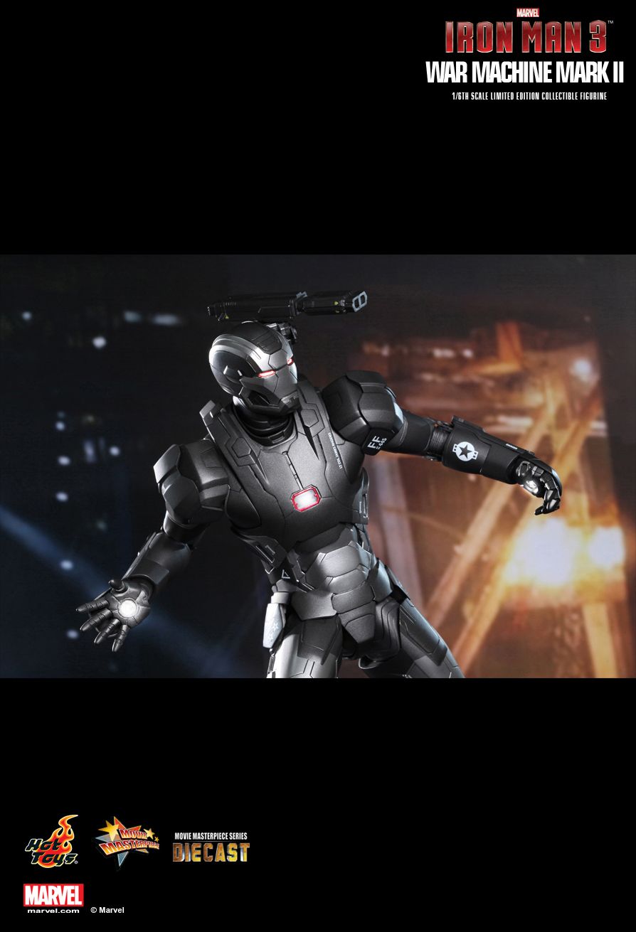 HOT TOYS MARVEL IRON MAN 3: WAR MACHINE MARK II DIECAST SERIES 1/6 SCALE - MS198-D03 M - Anotoys Collectibles