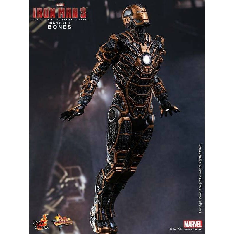 HOT TOYS MARVEL IRON MAN 3 : IRON MAN BONES MARK XLI - MARK 41 1/6 - MMS251 - Anotoys Collectibles