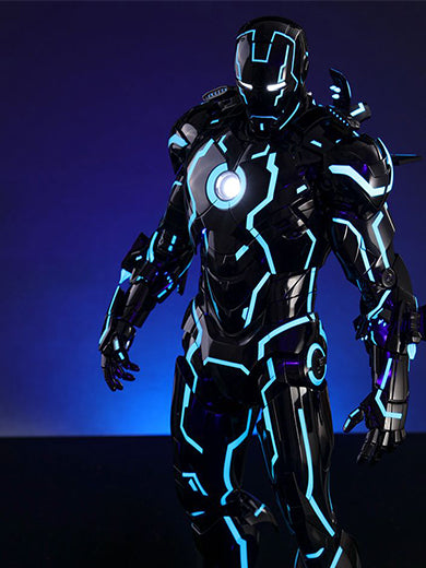 IRON MAN 2 NEON TECH COLLECTIBLE FIGURE MARK IV MARK 4 1 6 MMS485 D24 Anotoys Collectibles