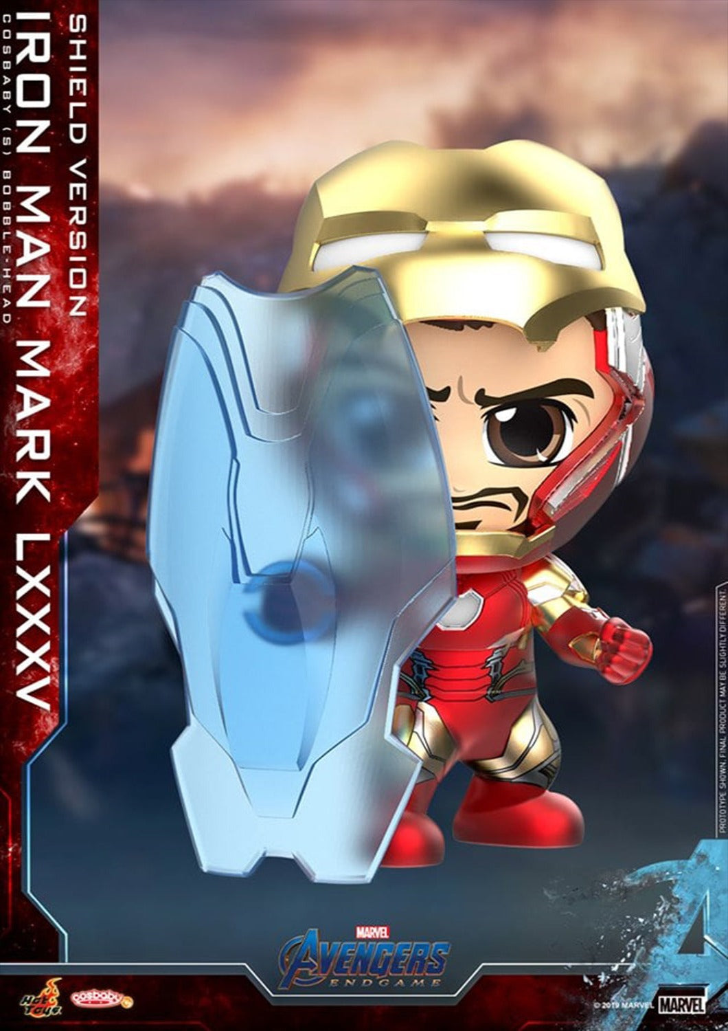 COSBABY IRON MAN SHIELD VERSION BOBBLE HEAD - COSB649 - Anotoys Collectibles