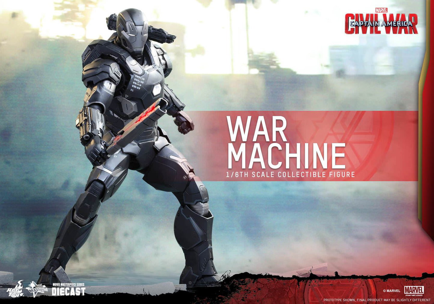 HOT TOYS MARVEL CAPTAIN AMERICA CIVIL WAR: WAR MACHINE MARK III DIECAST 1/6 SCALE - MMS344-D15 - Anotoys Collectibles