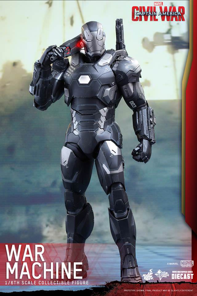 HOT TOYS MARVEL CAPTAIN AMERICA CIVIL WAR: WAR MACHINE MARK III DIECAST 1/6 SCALE - MMS344-D15 - Anotoys Collectibles