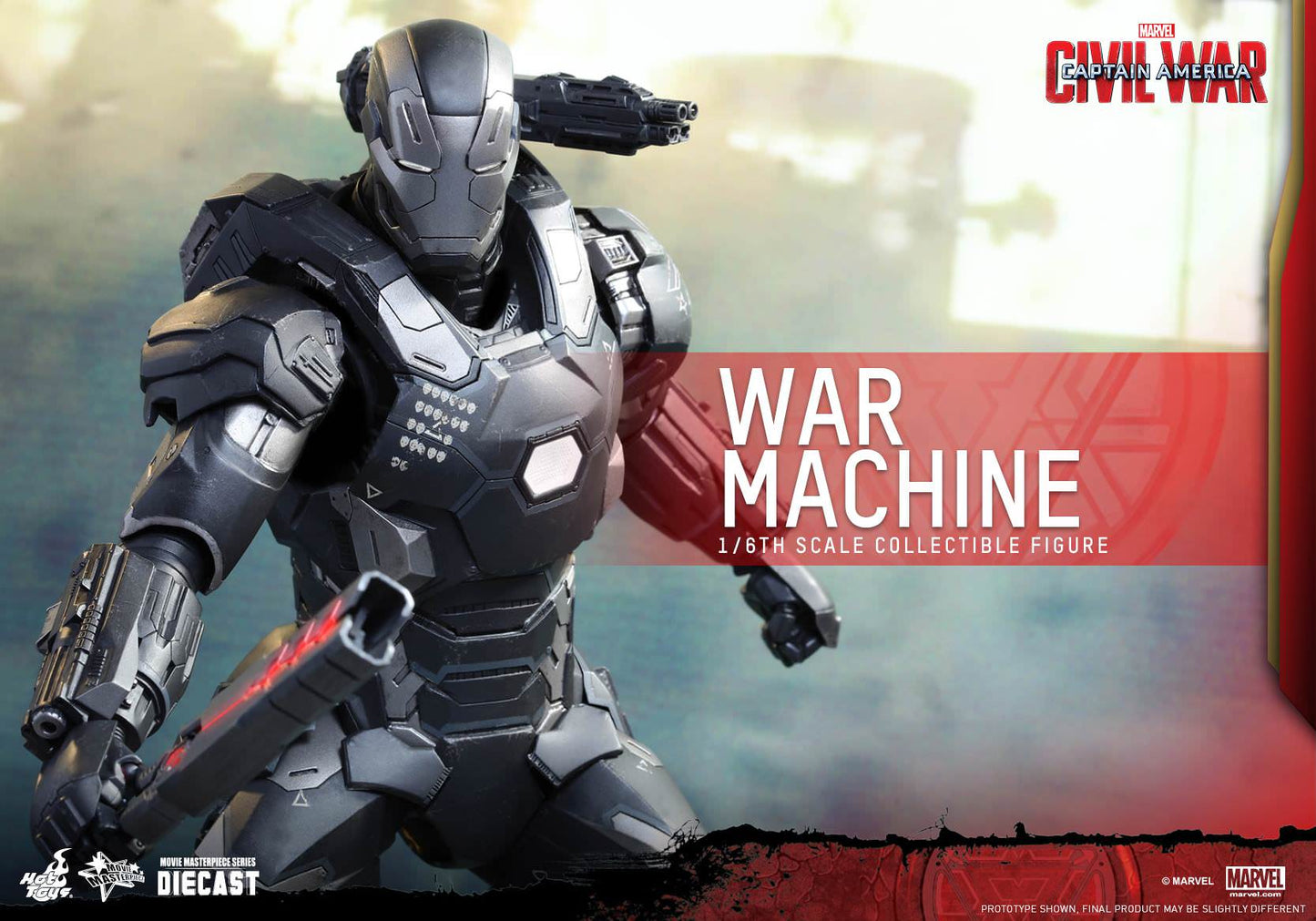 HOT TOYS MARVEL CAPTAIN AMERICA CIVIL WAR: WAR MACHINE MARK III DIECAST 1/6 SCALE - MMS344-D15 - Anotoys Collectibles