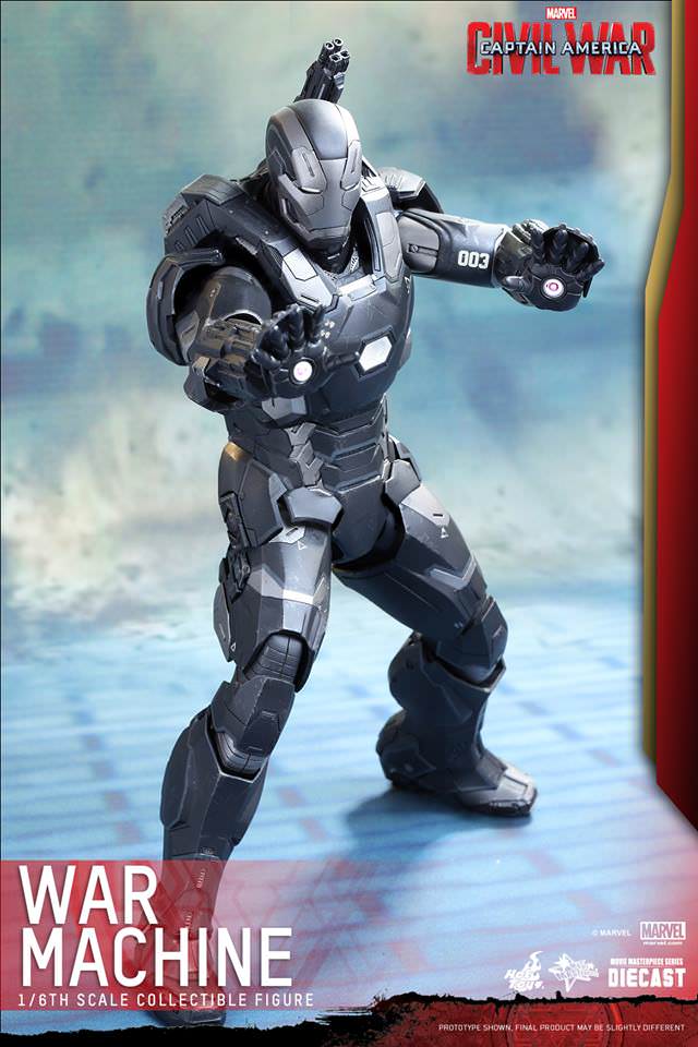 HOT TOYS MARVEL CAPTAIN AMERICA CIVIL WAR: WAR MACHINE MARK III DIECAST 1/6 SCALE - MMS344-D15 - Anotoys Collectibles