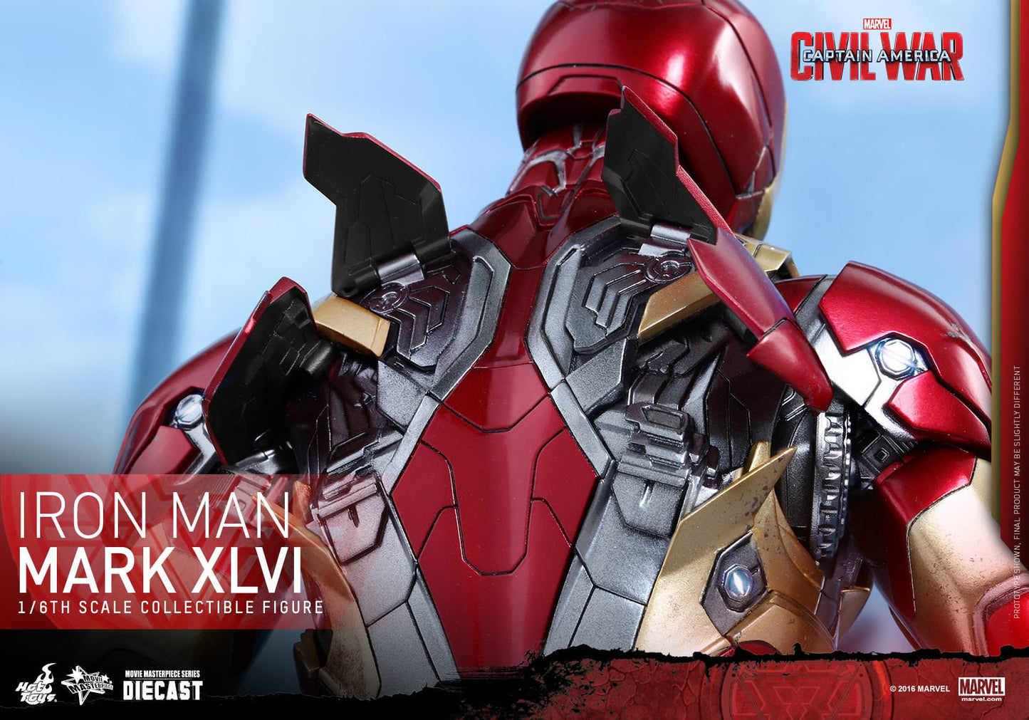 HOT TOYS MARVEL CAPTAIN AMERICA CIVIL WAR: IRON MAN MARK XLVI - MMS353D16 - Anotoys Collectibles