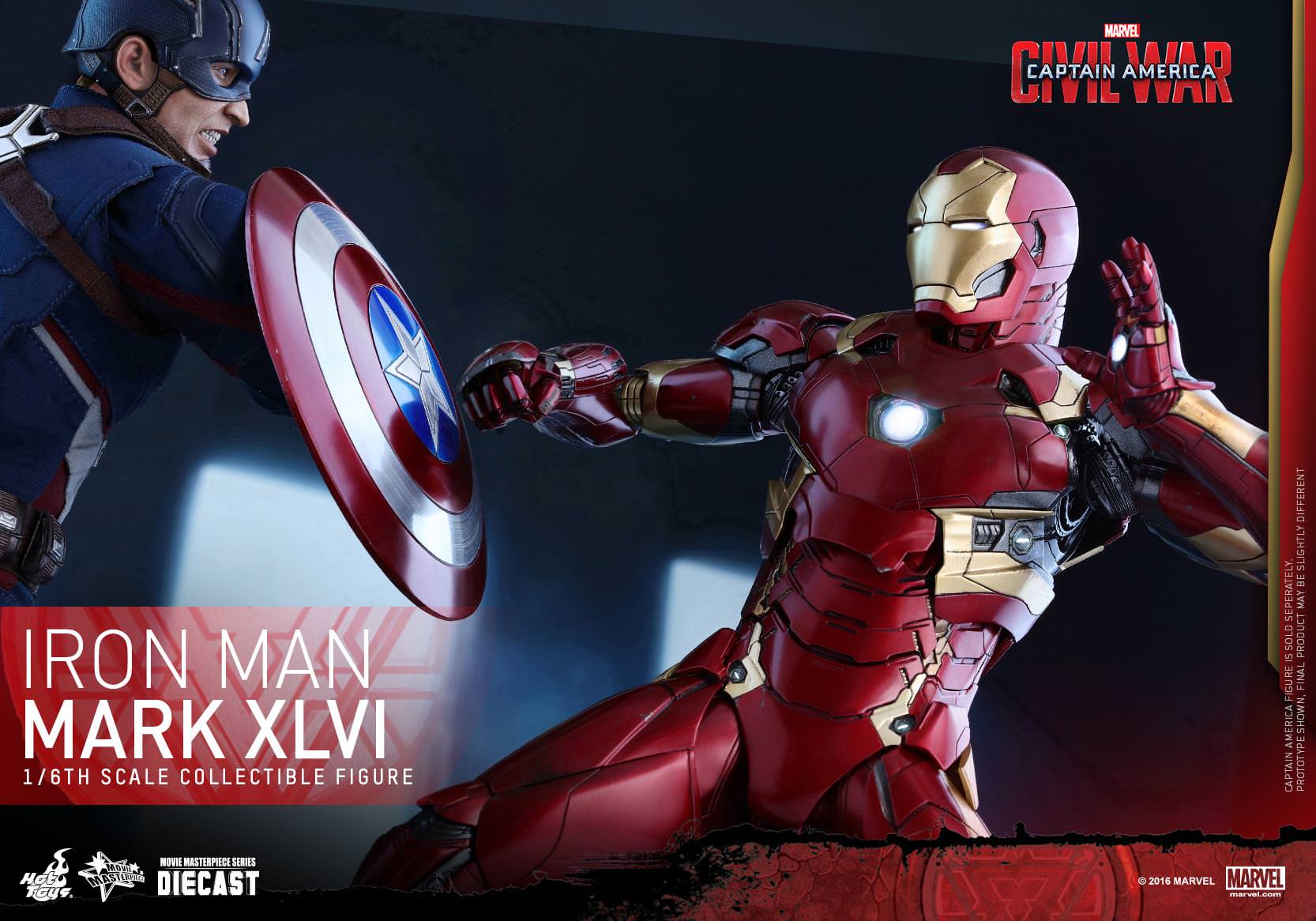 HOT TOYS MARVEL CAPTAIN AMERICA CIVIL WAR: IRON MAN MARK XLVI - MMS353D16 - Anotoys Collectibles