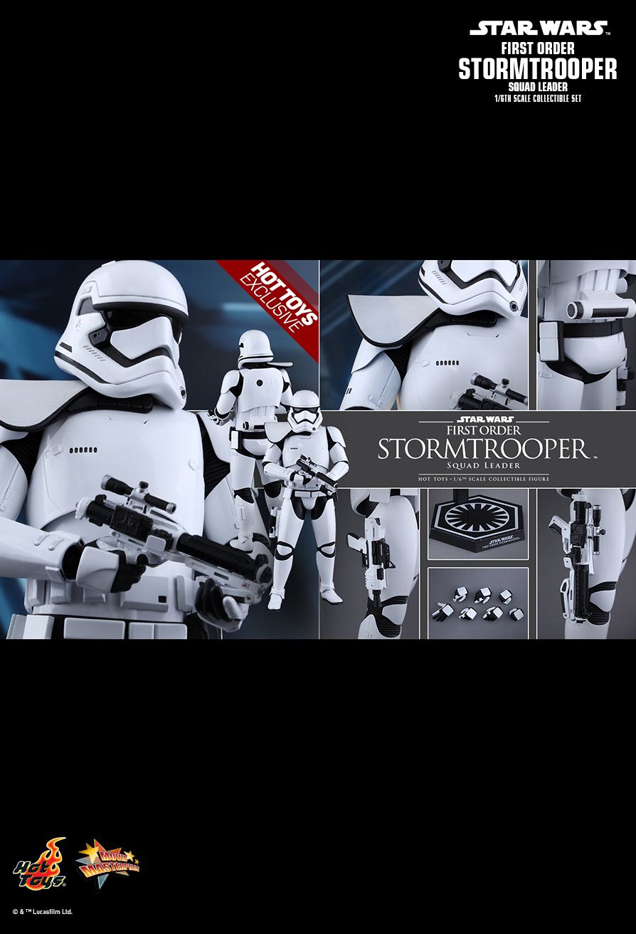 HOT TOYS STAR WARS EPISODE VII THE FORCE AWAKENS STORMTROOPER SQUAD LEADER (EXCLUSIVE EDITION) 1/6 MMS316-D - Anotoys Collectibles