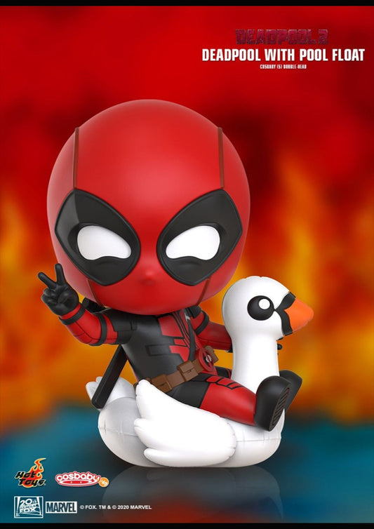 COSBABY DEADPOOL 2:DEADPOOL WITH POOL FLOAT BOBBLE-HEAD COSB788 - Anotoys Collectibles