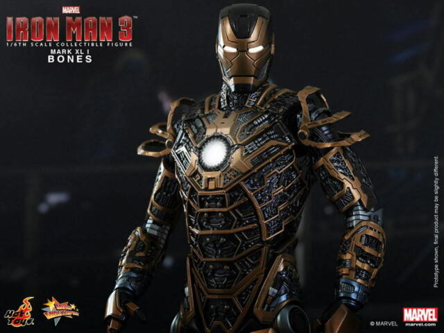 HOT TOYS MARVEL IRON MAN 3 : IRON MAN BONES MARK XLI - MARK 41 1/6 - MMS251 - Anotoys Collectibles