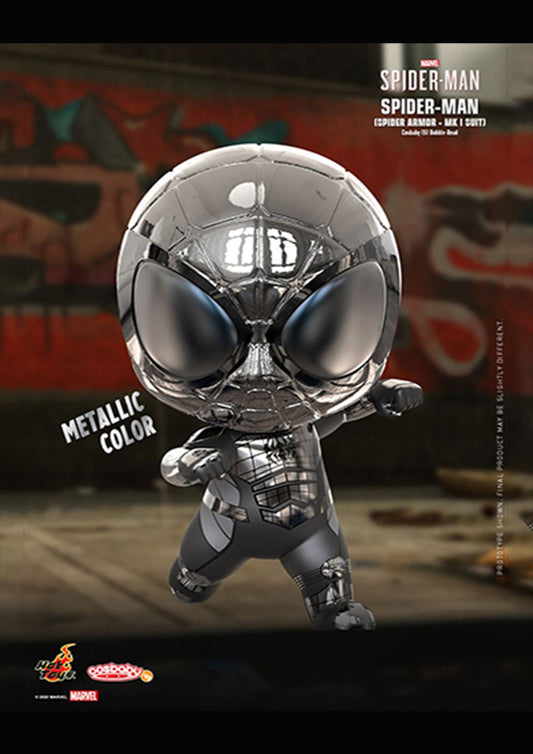 COSBABY SPIDER-MAN (SPIDER ARMOR - MK I SUIT) BOBBLE-HEAD - COSB771 - Anotoys Collectibles